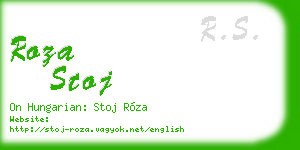 roza stoj business card
